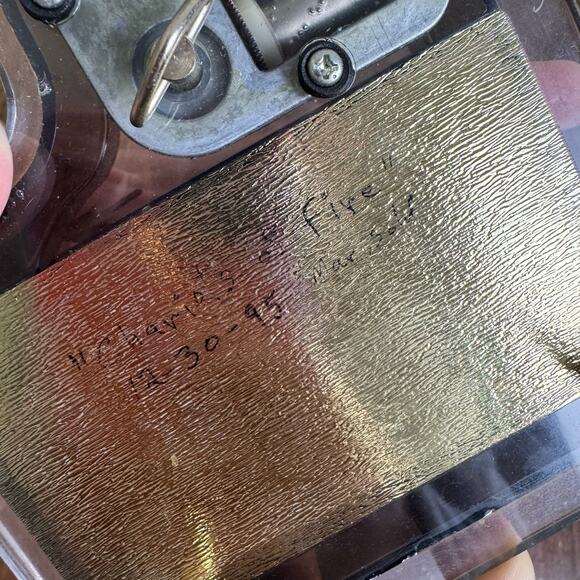 Sankyo Japan Vintage Piano Acrylic Wind-up "Chariots of Fire" Trinket Music Box‎ - Picture 9 of 11